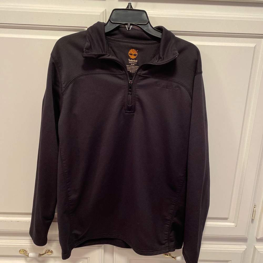 Timberland 1/4 Zip Up Dark Gray Long Sleeve Jacket Men’s Size M